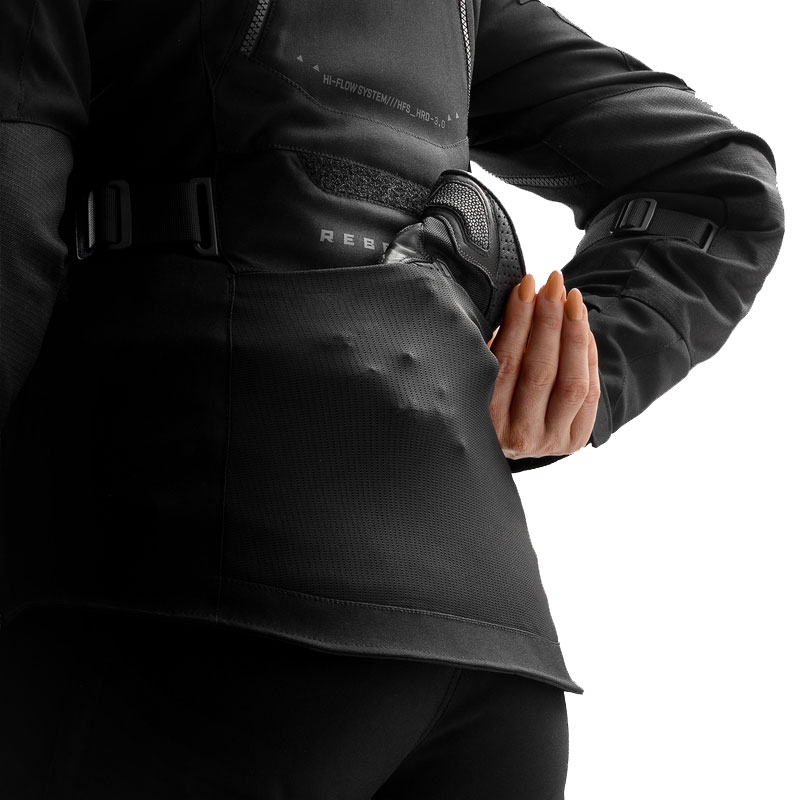 Veste moto femme Rebelhorn Hardy 3.0 noire