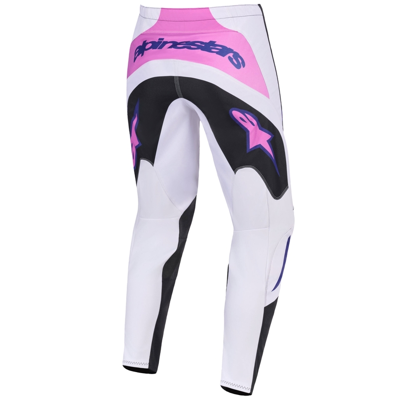 Motokrosové kalhoty Alpinestars Fluid Grid černo-světle šedo-fialové