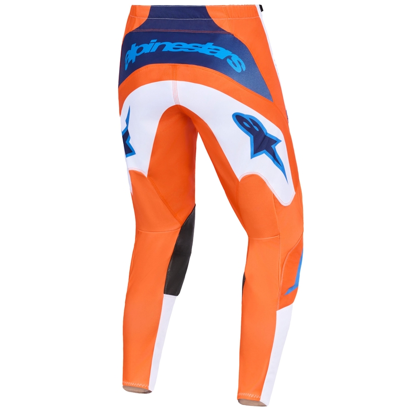 Motokrosové kalhoty Alpinestars Fluid Grid oranžovo-modro-bílé