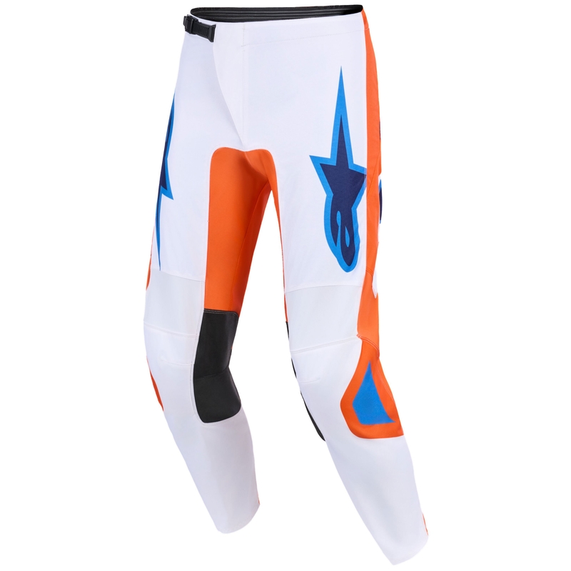 Motokrosové kalhoty Alpinestars Fluid Grid oranžovo-modro-bílé