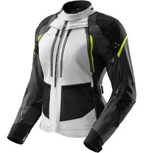 Blouson moto femme Rebelhorn Hardy 3.0 noir-gris-jaune fluo