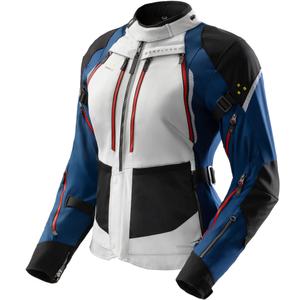 Blouson moto femme Rebelhorn Hardy 3.0 bleu-gris-rouge