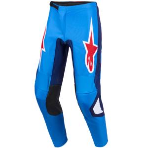 Motokrosové kalhoty Alpinestars Fluid Grid modro-červeno-bílé