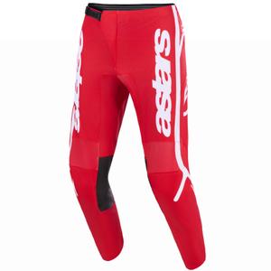 Motokrosové kalhoty Alpinestars Fluid Apex červeno-bílé