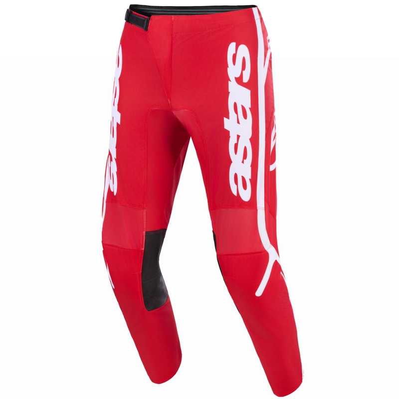 Motokrosové kalhoty Alpinestars Fluid Apex červeno-bílé