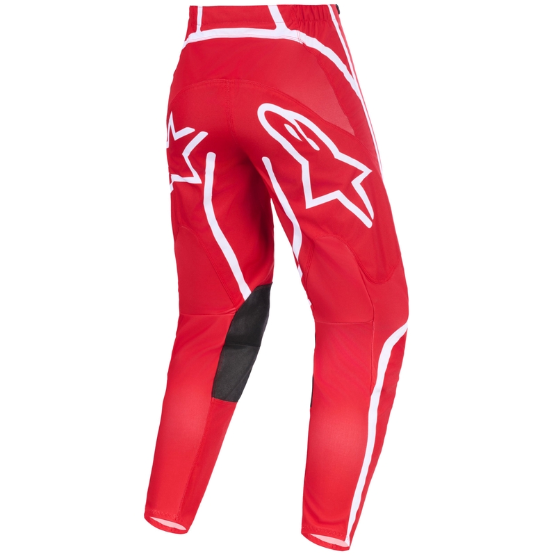 Motokrosové kalhoty Alpinestars Fluid Apex červeno-bílé