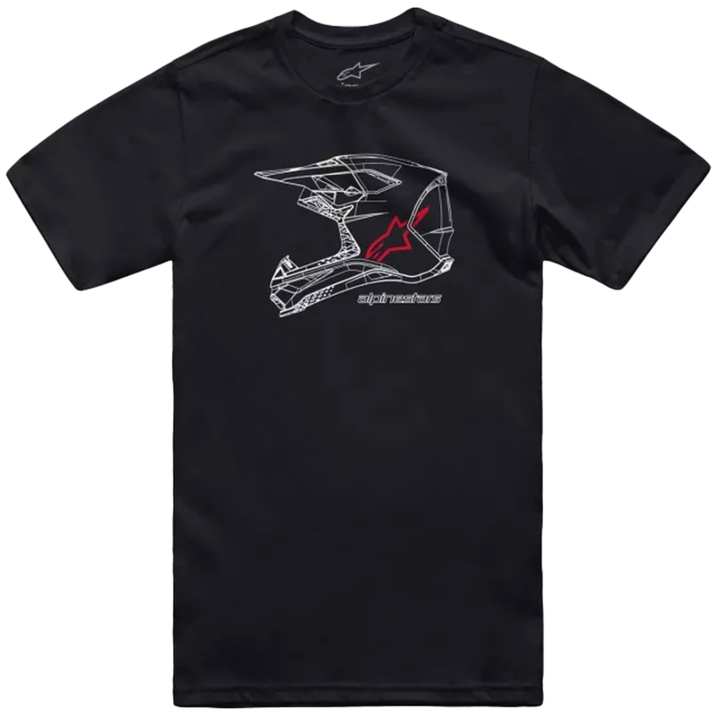 T-shirt Alpinestars MX Helmet CSF noir