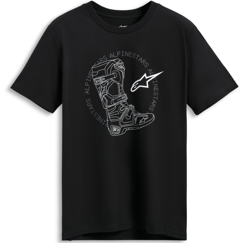 T-shirt Alpinestars Tech Boot CSF noir