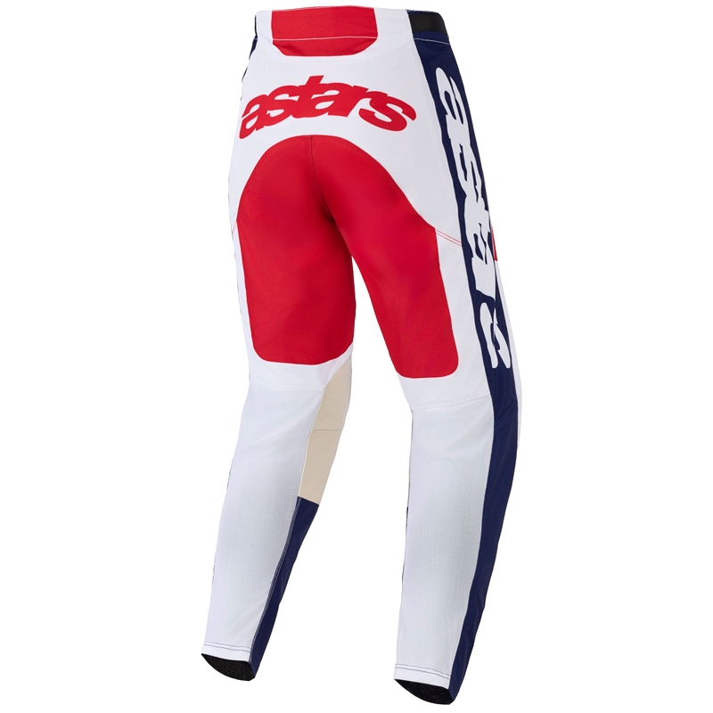 Motokrosové kalhoty Alpinestars Racer Riway bílo-modro-červené