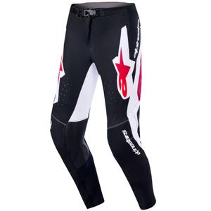 Motokrosové kalhoty Alpinestars Supertech Pro Vista černo-červeno-bílé