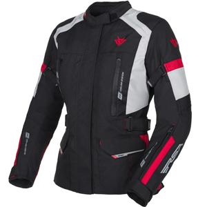 Blouson moto femme RSA EXO 2 noir-gris-rouge