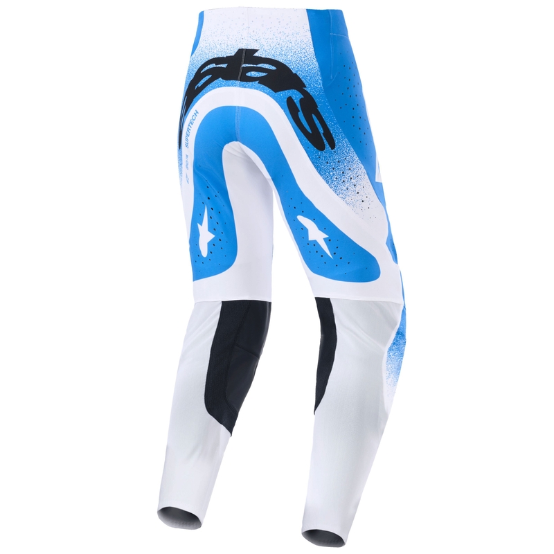 Motokrosové kalhoty Alpinestars Supertech Scenz modro-bílé