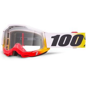 Lunettes de motocross 100% Accuri 2 Samba avec plexiglas transparent