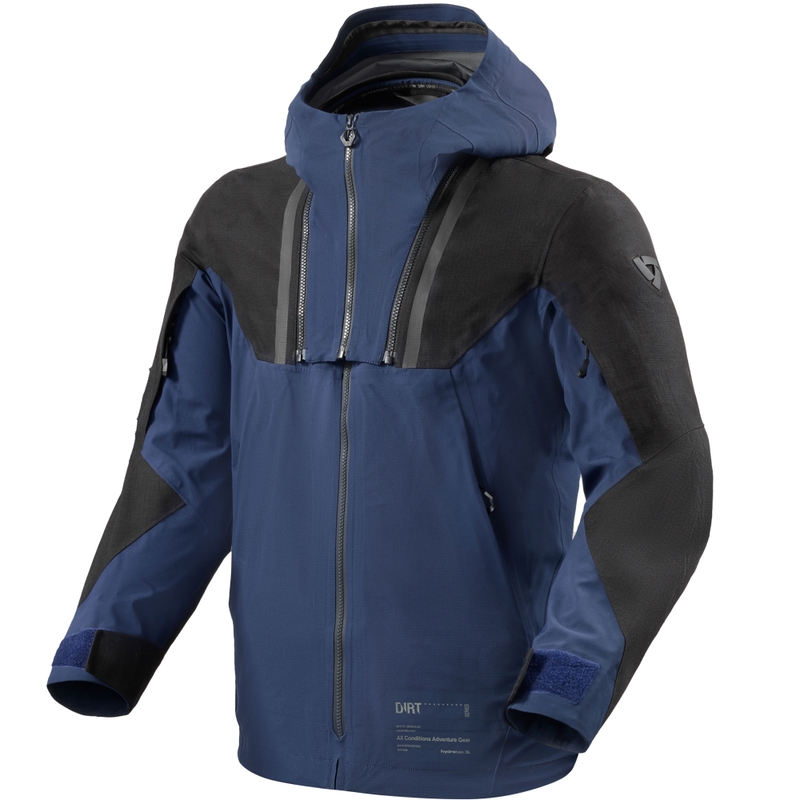 Blouson moto Revit Component 3 H2O noir-bleu foncé