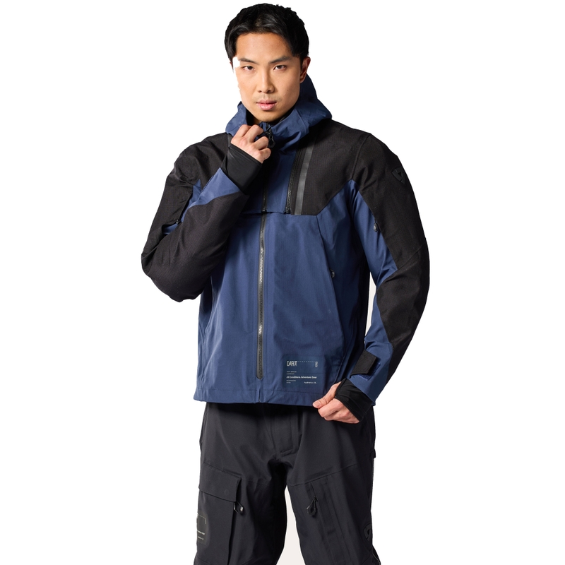 Blouson moto Revit Component 3 H2O noir-bleu foncé