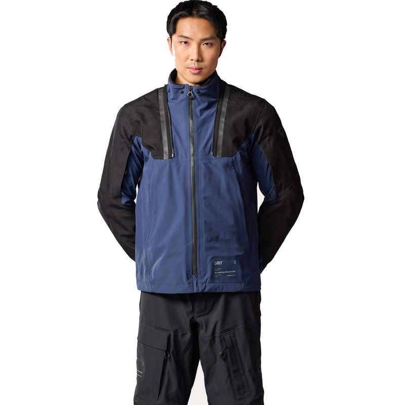 Blouson moto Revit Component 3 H2O noir-bleu foncé