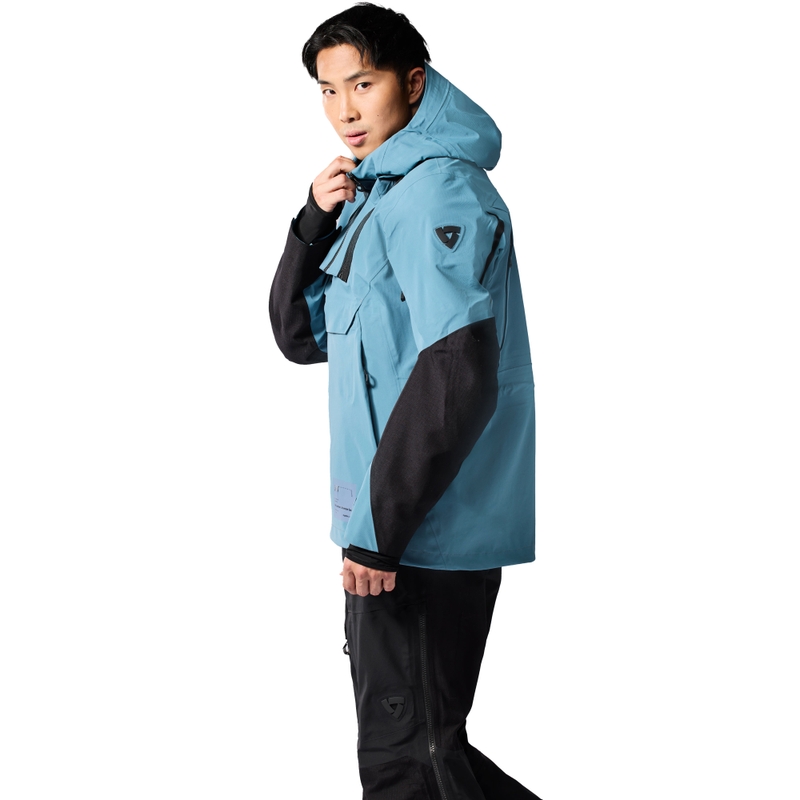 Blouson moto Revit Blackwater 3 H2O bleu-noir