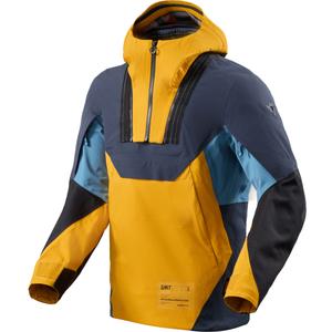Blouson moto Revit Blackwater 3 H2O jaune moutarde-bleu