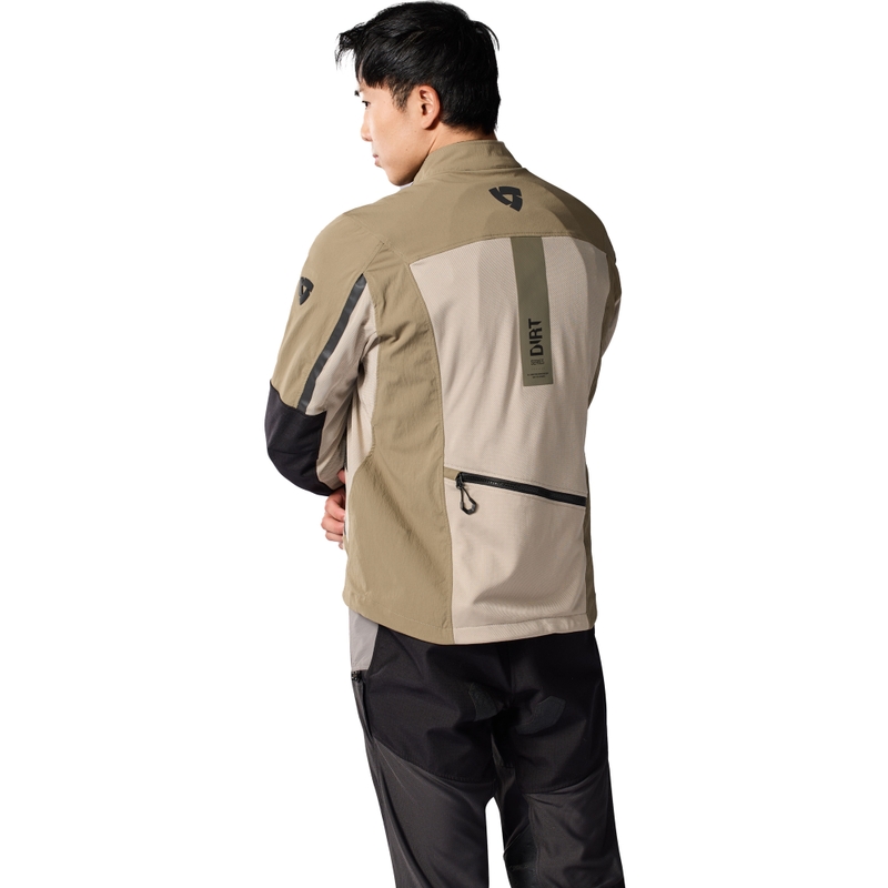 Veste de moto Revit Territory 2 vert sable
