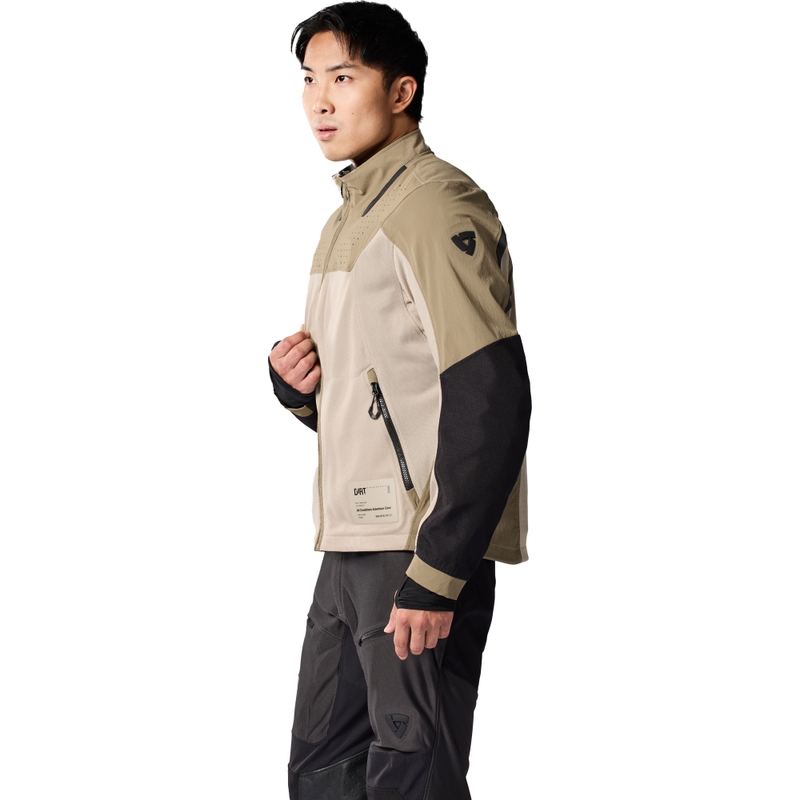 Veste de moto Revit Territory 2 vert sable