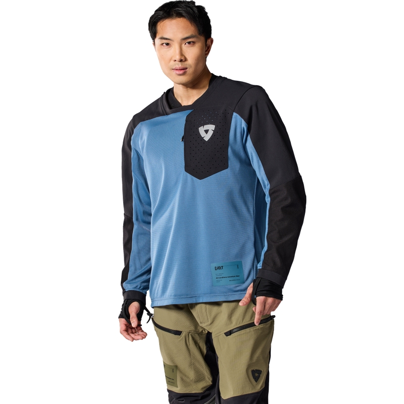 Maillot de motocross Revit Sierra 2 bleu-noir