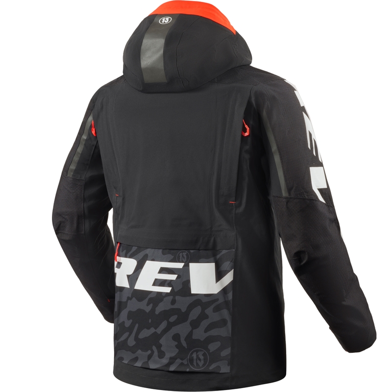 Veste moto Revit Vision H2O noir-rouge