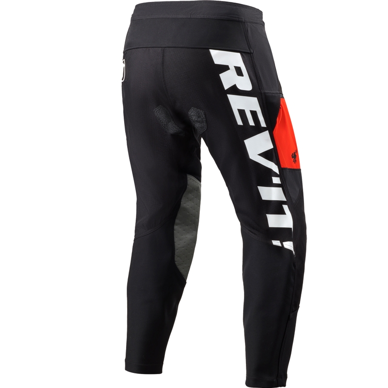 Pantalon moto court Revit Lejano noir-rouge