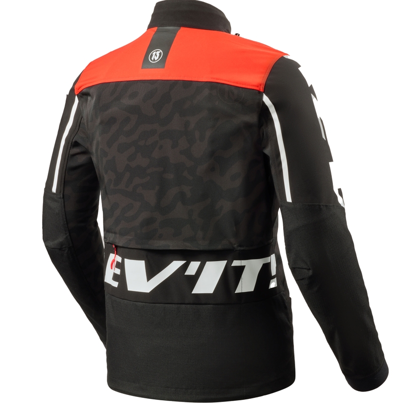 Veste moto Revit Africa noir-rouge