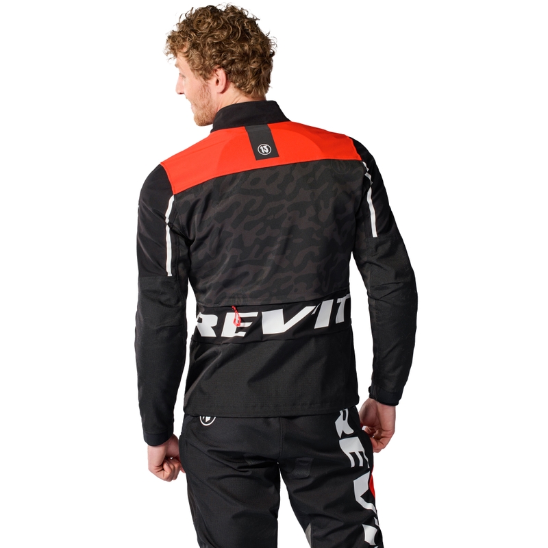 Veste moto Revit Africa noir-rouge