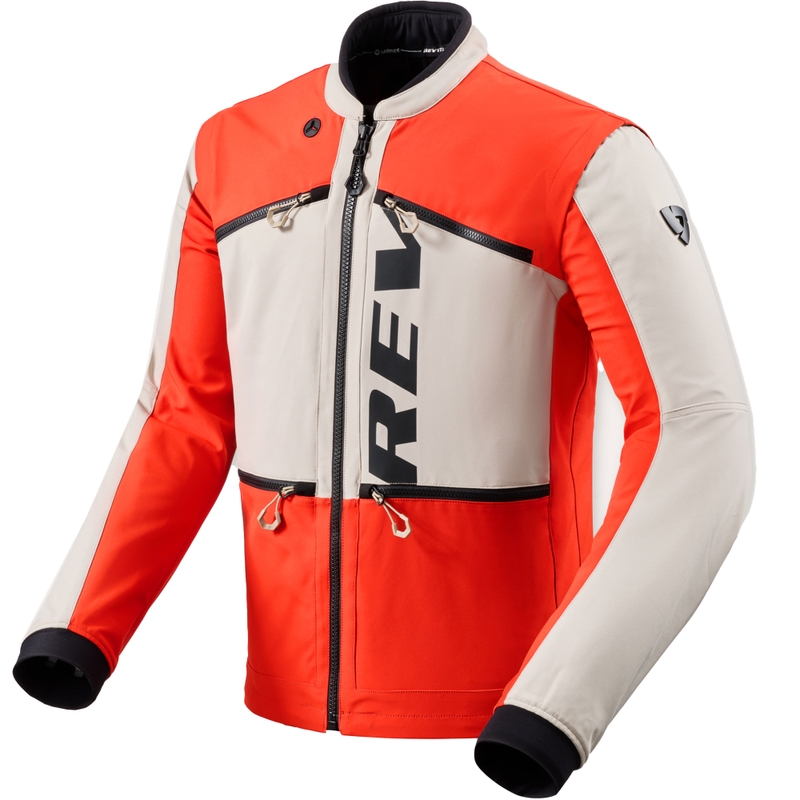 Veste de moto Revit Morocco Sable-Rouge