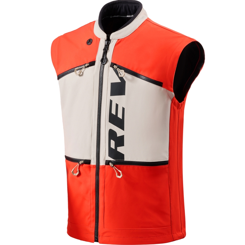 Veste de moto Revit Morocco Sable-Rouge