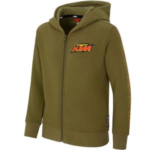 Sweat à capuche KTM Racing pour enfant kaki