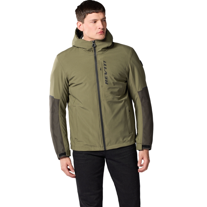 Veste moto Revit Traffic 2 H2O Tarmac verte