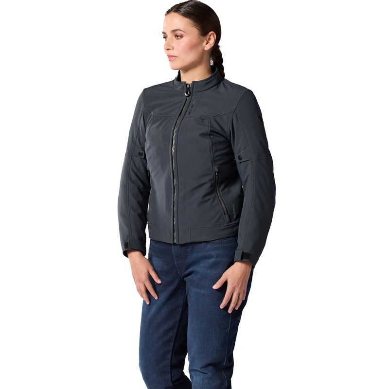 Veste de moto femme Revit Shade 2 H2O bleu foncé