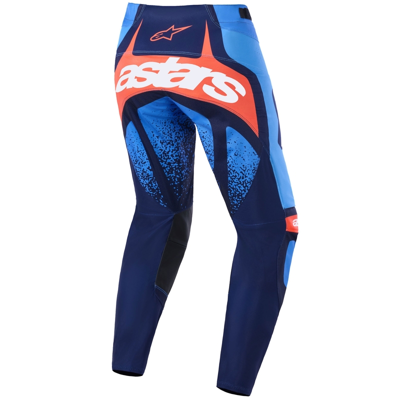 Motokrosové kalhoty Alpinestars Techstar Nomur tmavě modro-oranžovo-modré