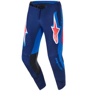 Motokrosové kalhoty Alpinestars Supertech Vista tmavě modro-korálovo-cobaltové