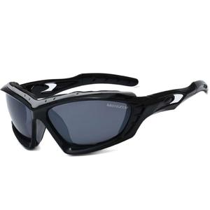 Lunettes de soleil pour casques ouverts MotoZem Drift noires