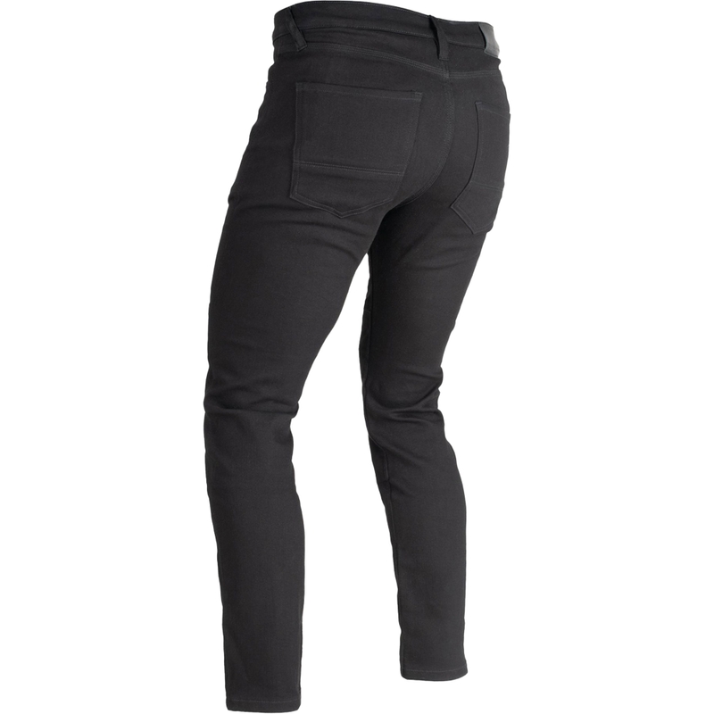 Jean moto court OXFORD ORIGINAL APPROUVÉ SUPER STRETCH AA SLIM FIT noir