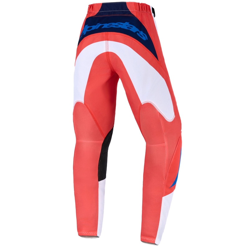 Dětské motokrosové kalhoty Alpinestars Fluid Grid oranžovo-modro-bílé