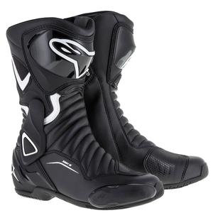 Bottes de moto Alpinestars Stella S-MX 6 noires et blanches