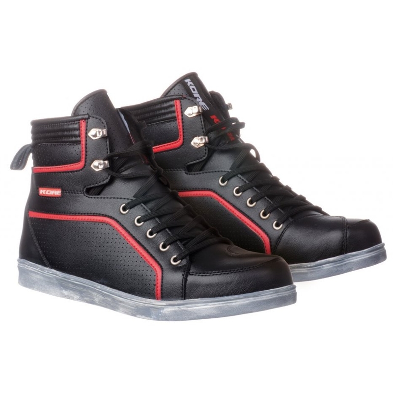 Boty na motorku Kore Commuter černo-červené