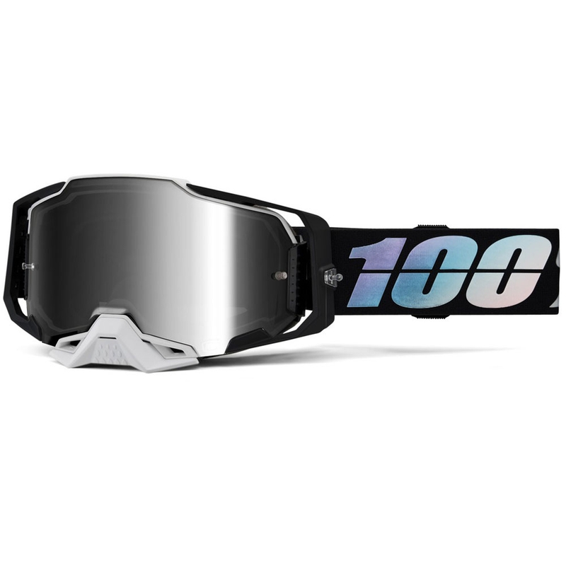 Motokrosové brýle 100% ARMEGA Krisp se stříbrným plexi