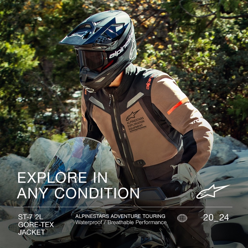Veste Alpinestars ST-7 Gore-Tex marron-noir