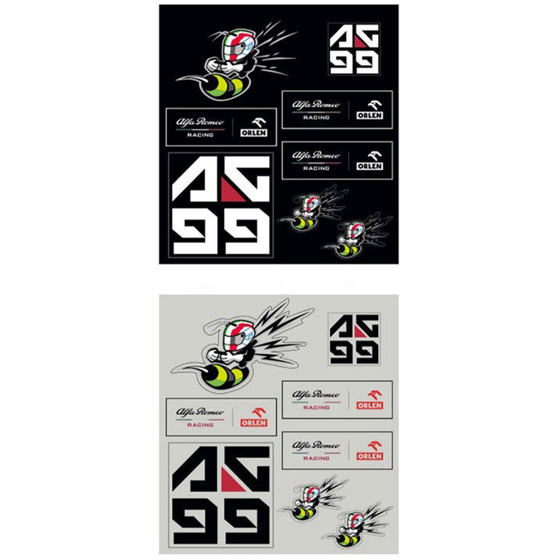 Jeu d'autocollants Alfa Romeo Racing F1 Giovinazzi