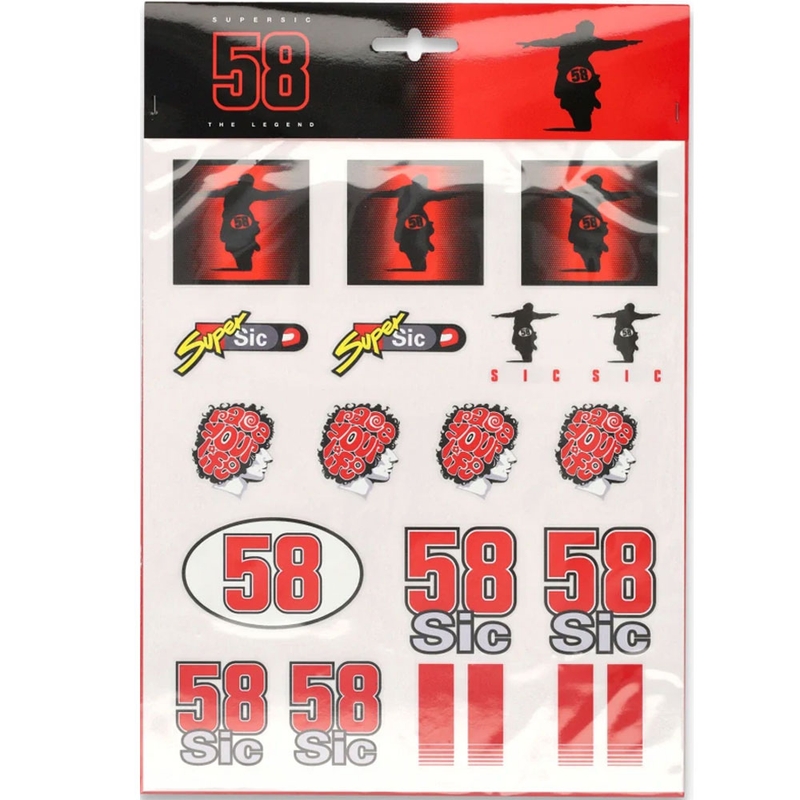 Ensemble d'autocollants Marco Simoncelli A4