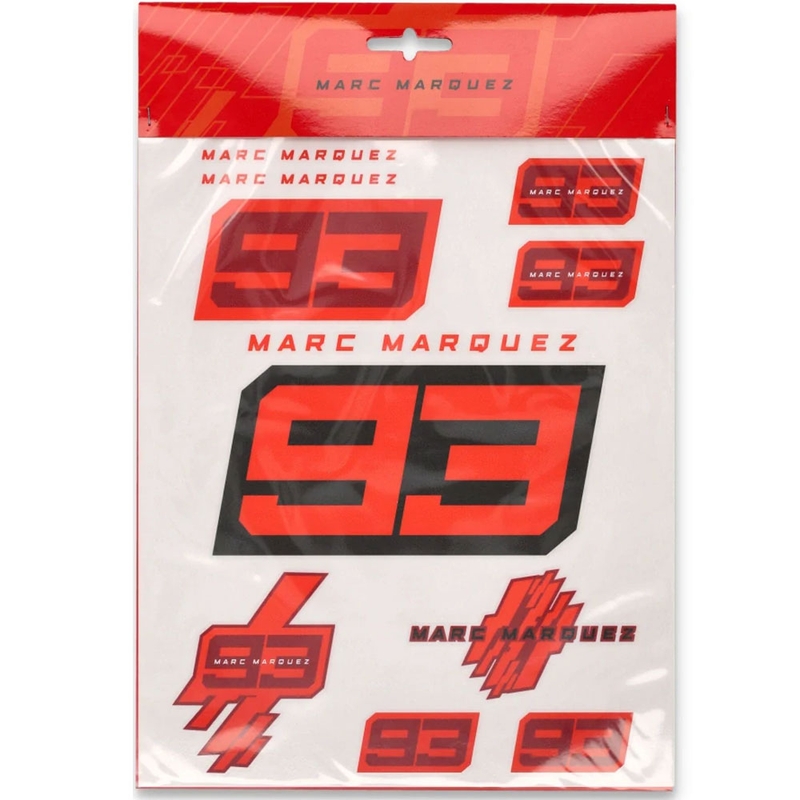 Ensemble d'autocollants A4 Marc Marquez