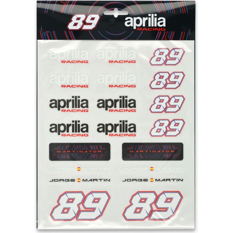 Ensemble d'autocollants Jorge Martin - Aprilia A4