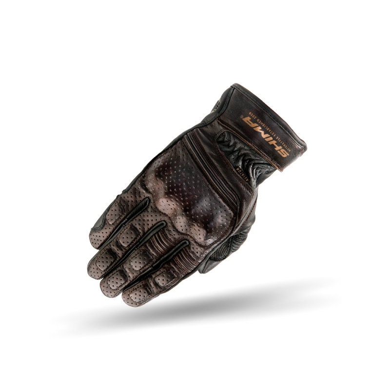 Gants Shima Aviator marron foncé