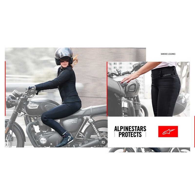 Leggings moto femme Alpinestars Banshee noir