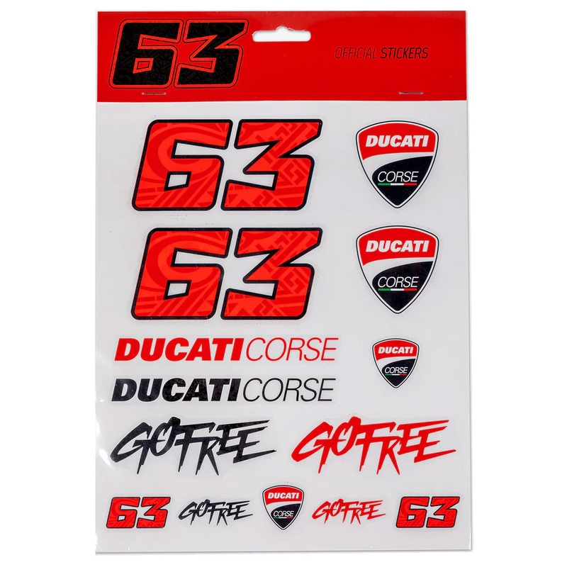 Ensemble d'autocollants Francesco Bagnaia